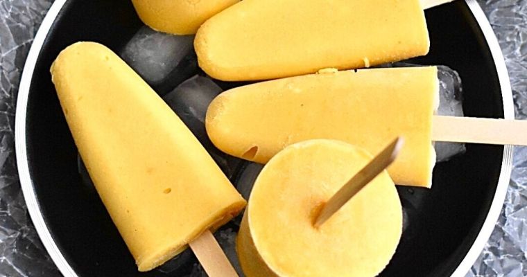 Mango Yogurt Popsicles Mango Yogurt Popsicles