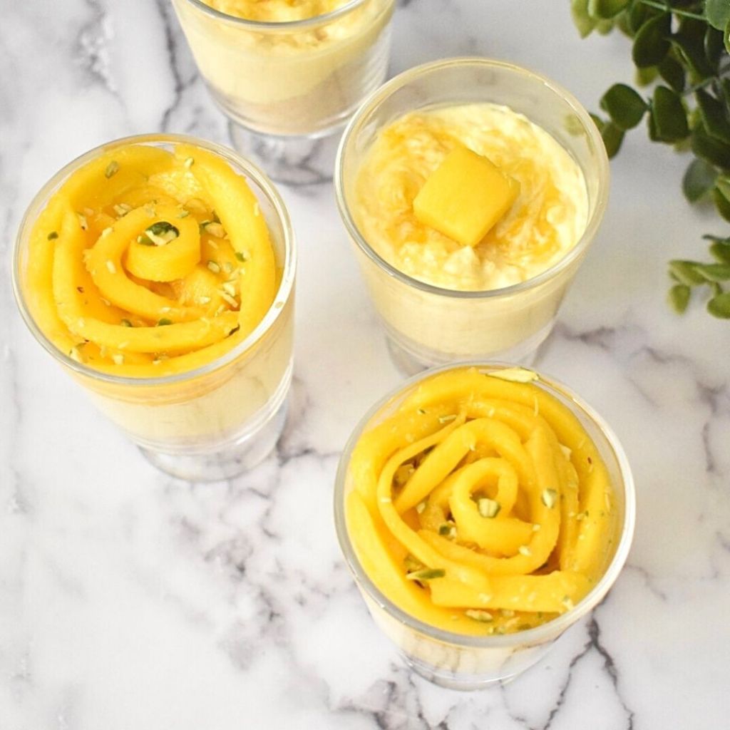 Mango Cheesecake Parfait Mango Cheesecake Jars