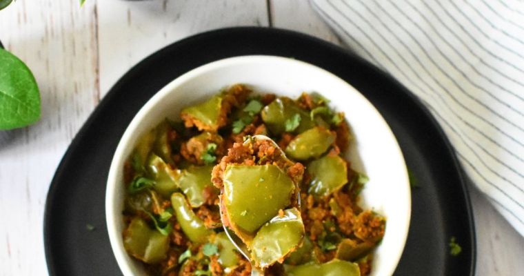 Besan Shimla Mirch Sabzi - Capsicum Sabzi Besan Shimla Mirch Sabzi – Capsicum Sabzi
