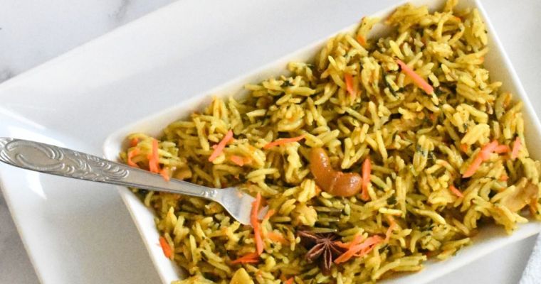 Instant Pot Spinach Rice - Palak Rice Instant Pot Spinach Rice – Palak Rice