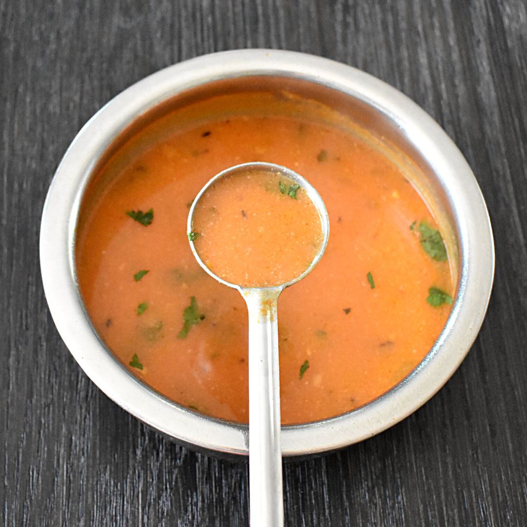 Maharashtrian Tomato Saar - Coconut Tomato Soup